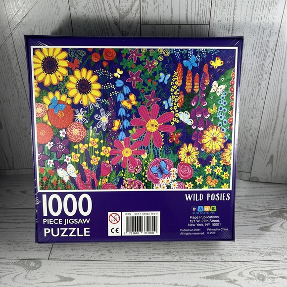 Jigsaw Puzzle 1000 Piece Wild Posies Summertime Floral Botanical from Page - Picture 4 of 8